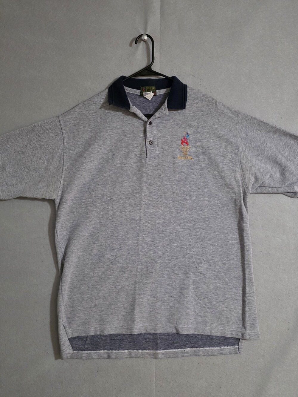 Vtg Hanes 1996 Olympic Games Collection Embroidered Polo USA Size XL